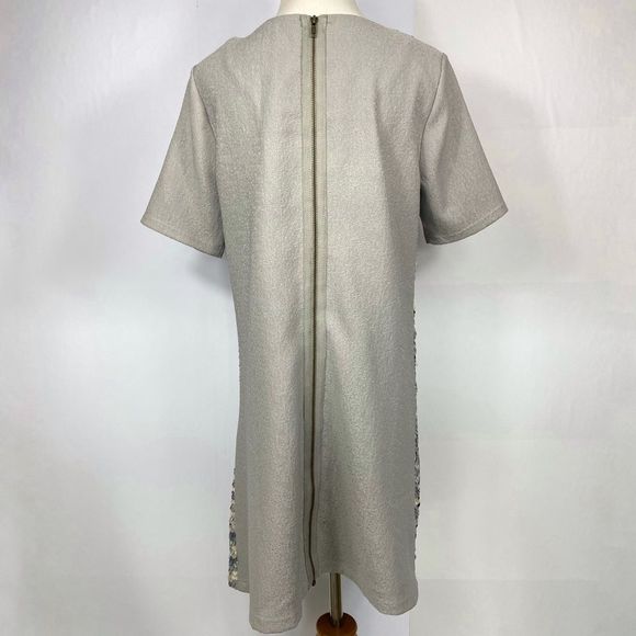 NEW GIANNI BINI Razzle Dazzle Metallic Sequins Cocktail Party Mini Shift Dress - Picture 4 of 8